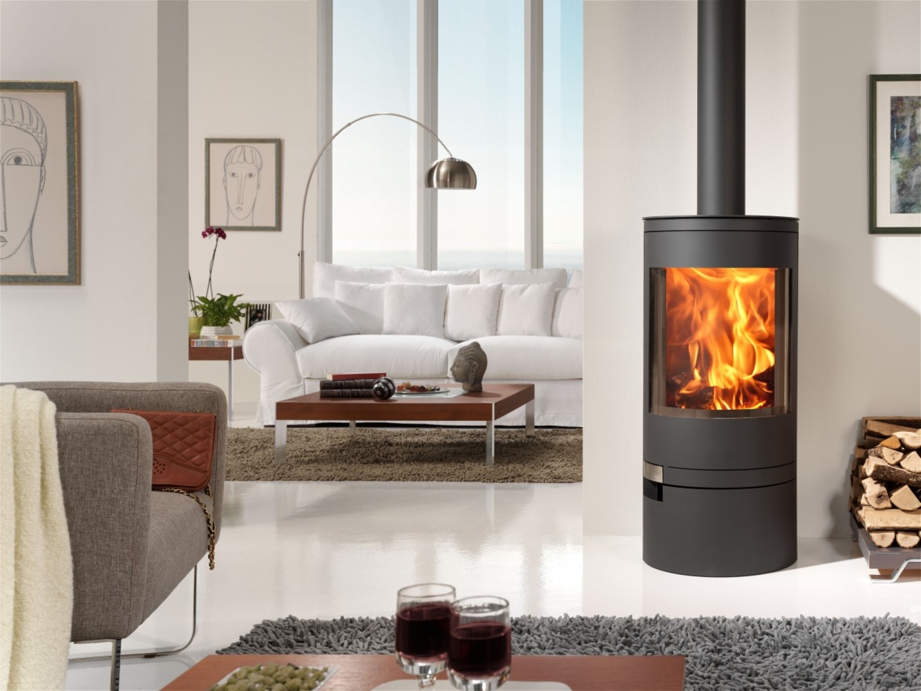 Печь-камин Panadero Akita EcoDesign