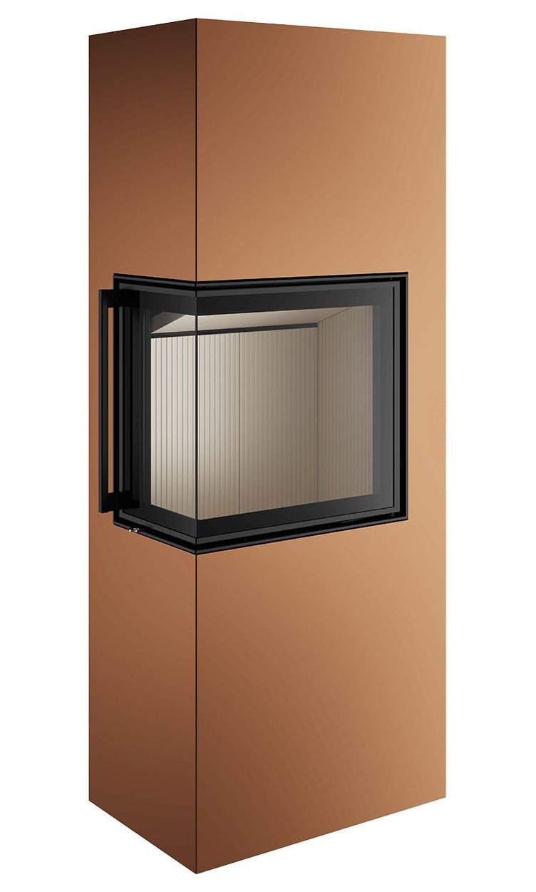 Печь-камин Spartherm Lungo 2L ржаво-коричневая