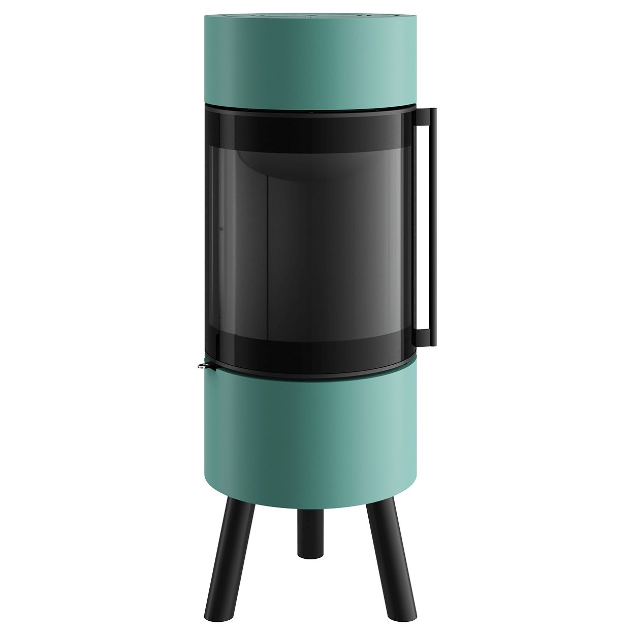 Печь-камин Spartherm Passo XS Tripod бирюзовая