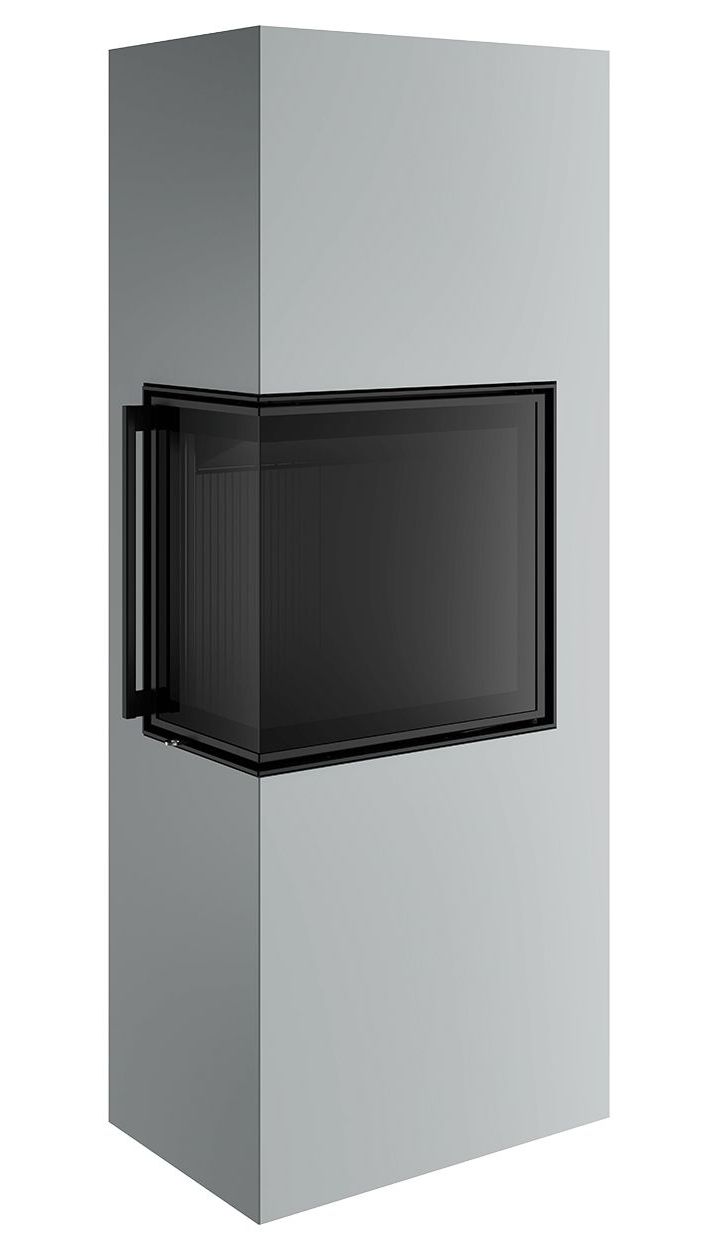 Печь-камин Spartherm Lungo 2L светло-серая