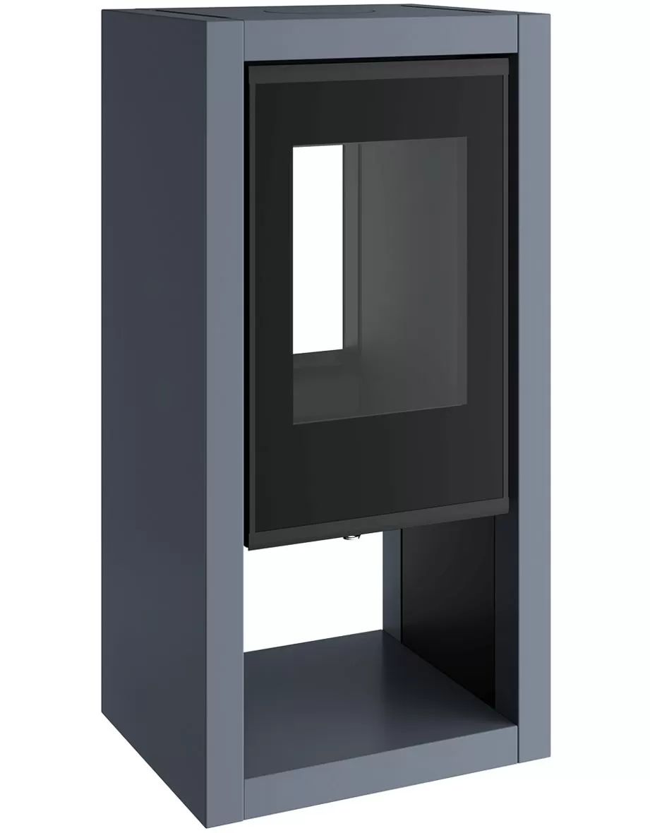 Печь-камин Spartherm Ambiente A8 серо-голубая