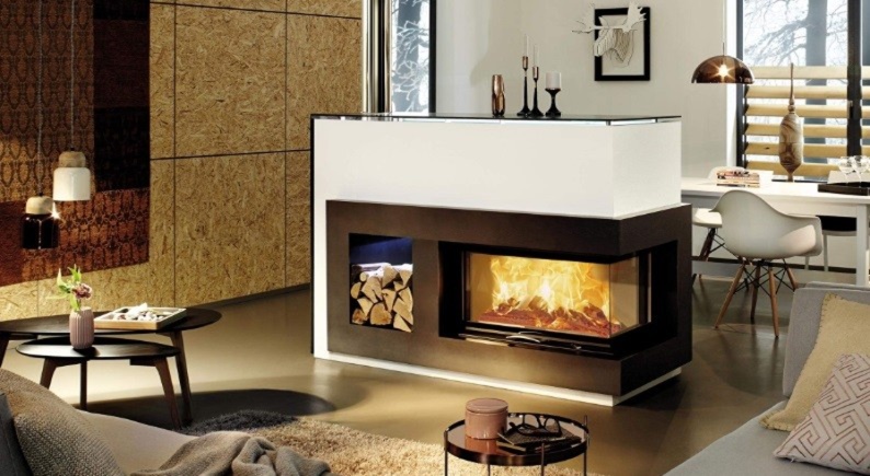 Каминная топка Austroflamm 89x49x45 два стекла