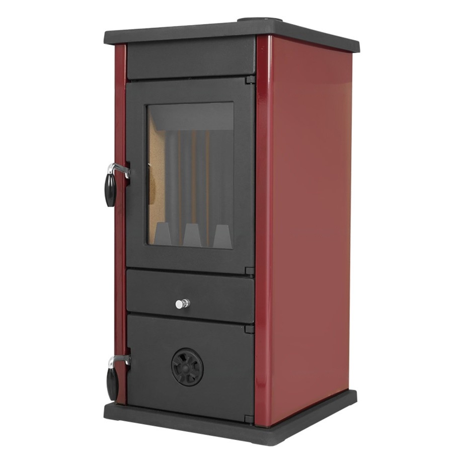 Печь с водяным контуром MBS Thermo Vesta Plus Dark Red