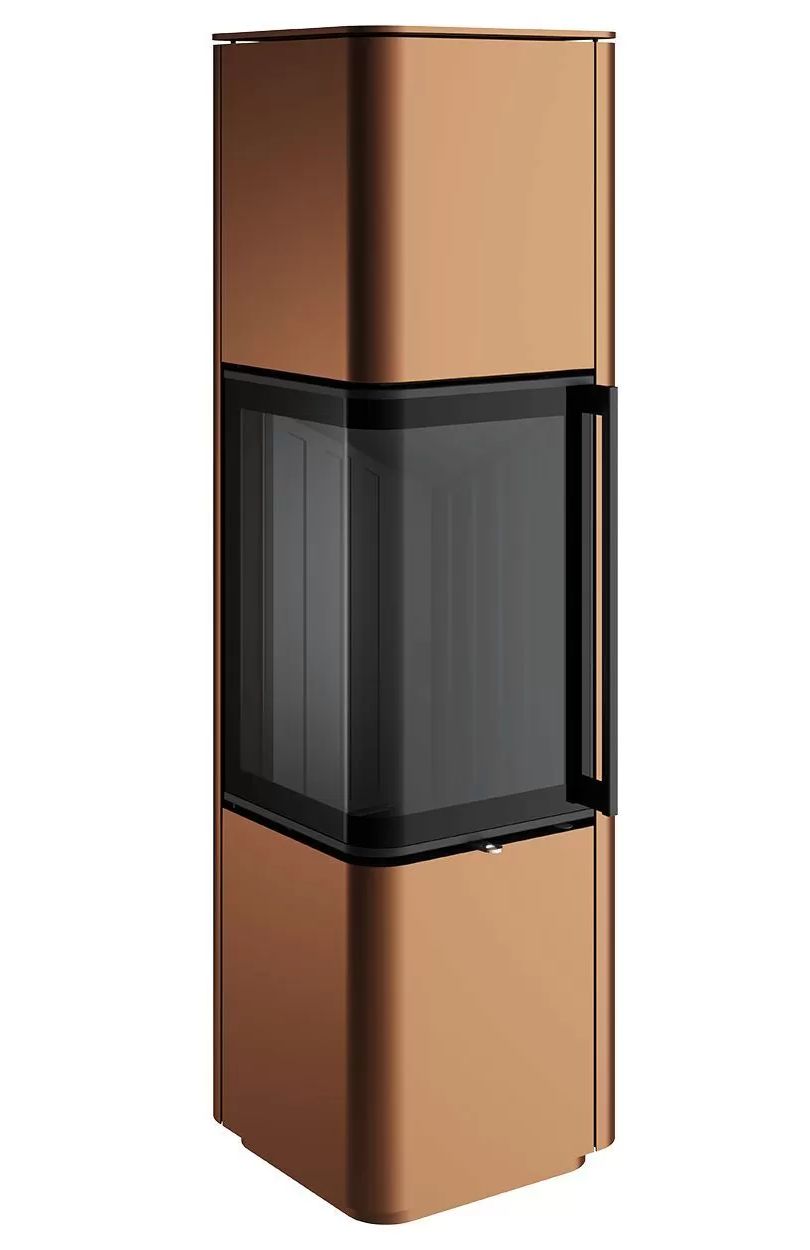 Печь-камин Spartherm Cubo L ржаво-коричневая