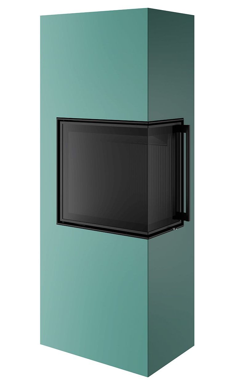 Печь-камин Spartherm Lungo 2R бирюзовая