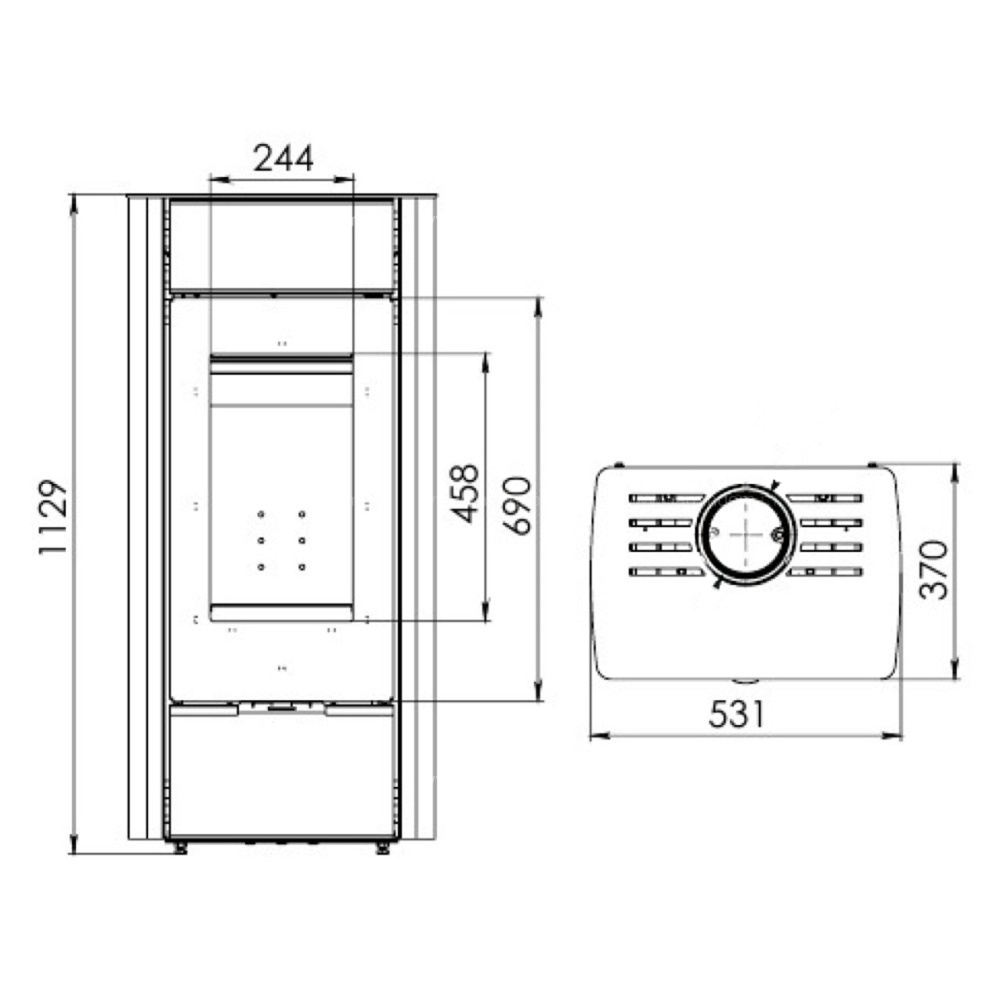 Печь-камин Мета-Бел Нарочь