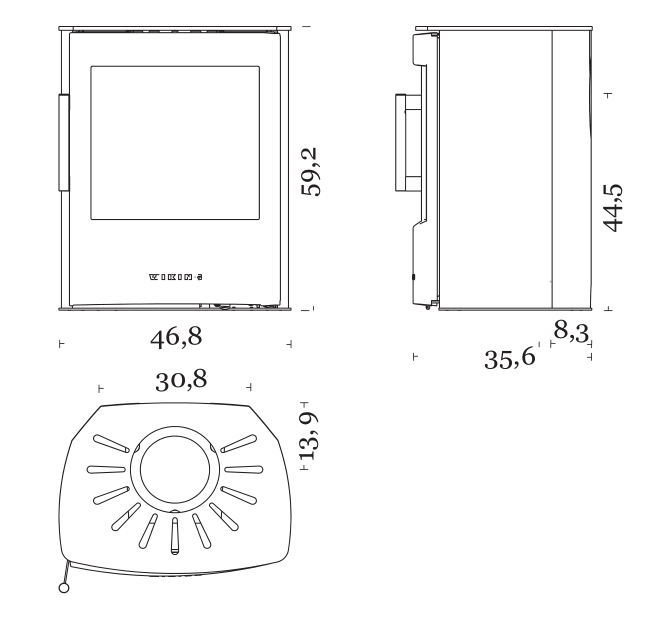 Печь-камин Wiking Mini 2