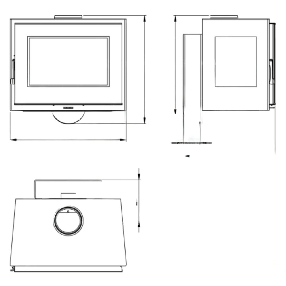 Печь-камин Panadero Java Wall EcoDesign