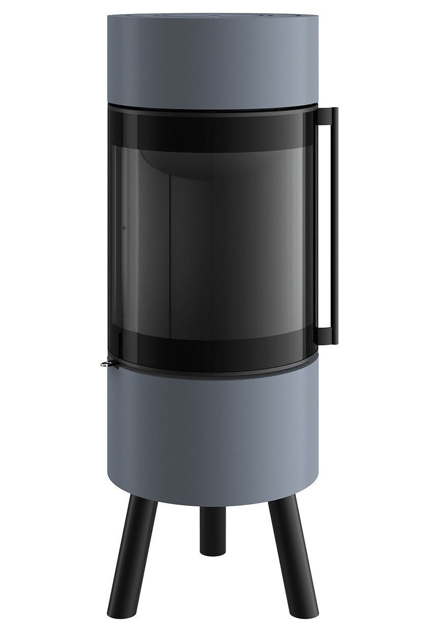 Печь-камин Spartherm Passo XS Tripod серо-голубая