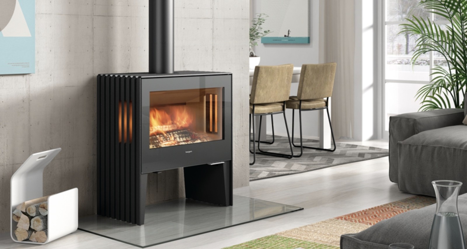 Печь-камин Hergom Glance Stove LV