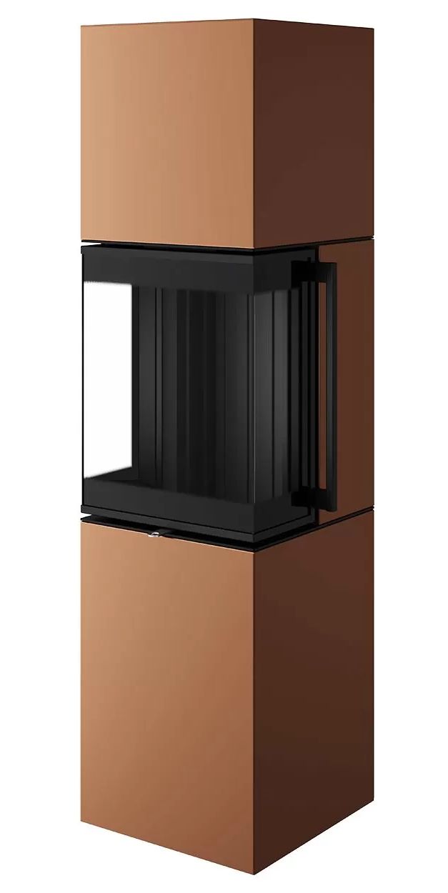 Печь-камин Spartherm Trico S ржаво-коричневая