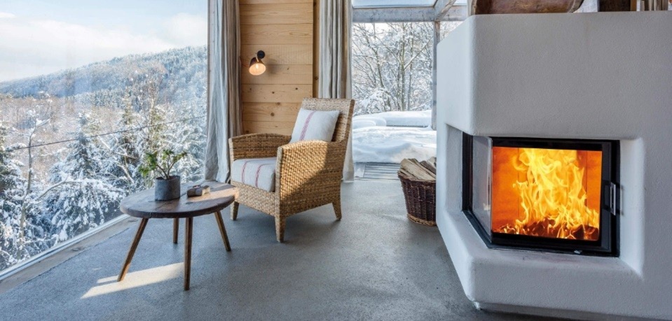 Каминная топка Austroflamm 55x55x57K угловая