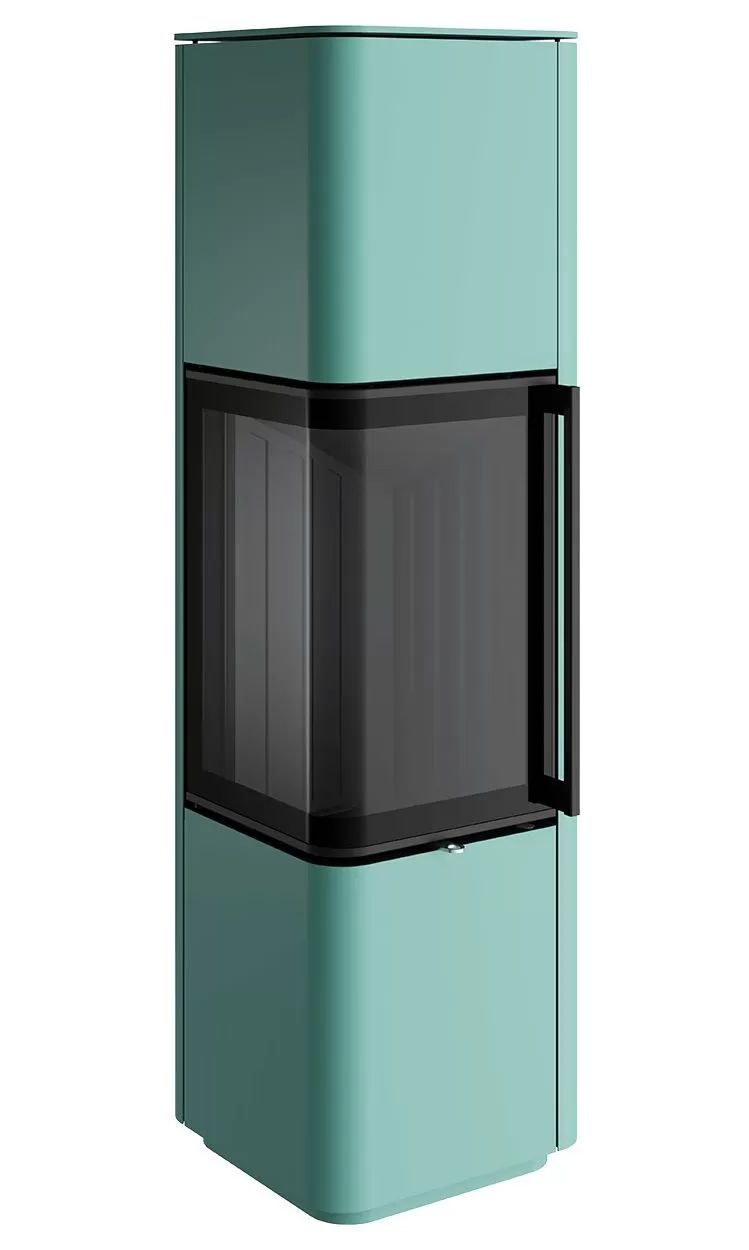 Печь-камин Spartherm Cubo L бирюзовая