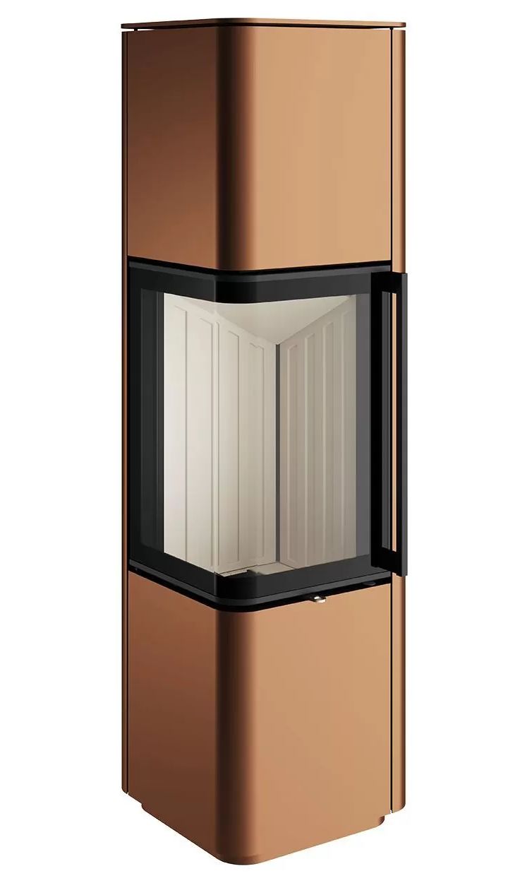 Печь-камин Spartherm Cubo L ржаво-коричневая