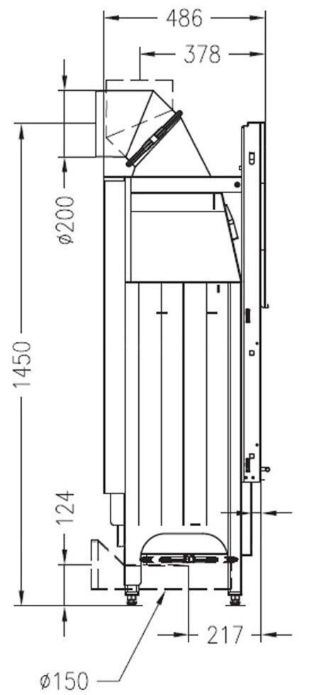 Каминная топка Palazzetti Sunny Fire 80 Front