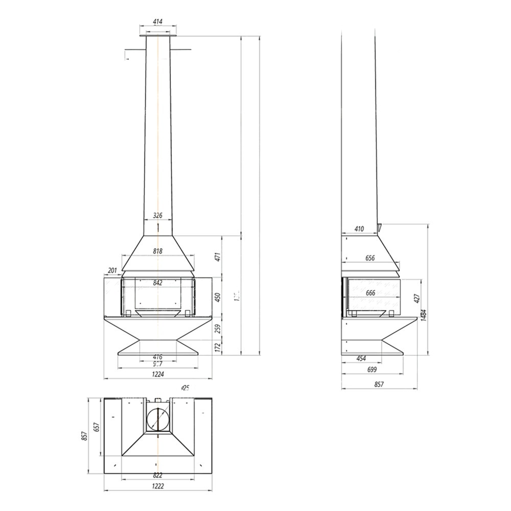 Камин OpenFire Candle Plus