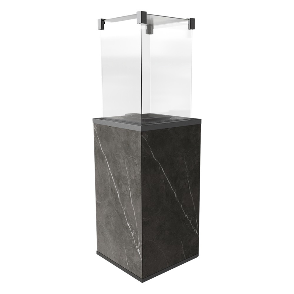 Газовый камин Kratki PATIO/MINI/M/G31/37MBAR/Q/N/P/G NATURALI PIETRA GREY с ручным управлением