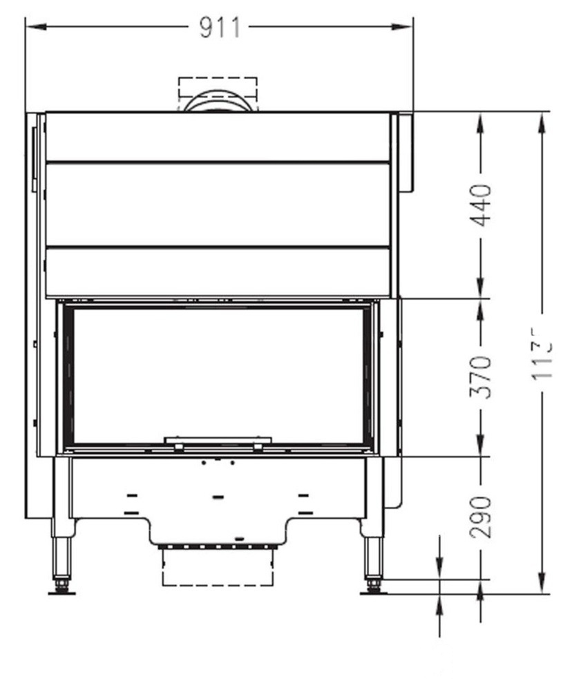 Каминная топка Palazzetti Sunny Fire 73 Front