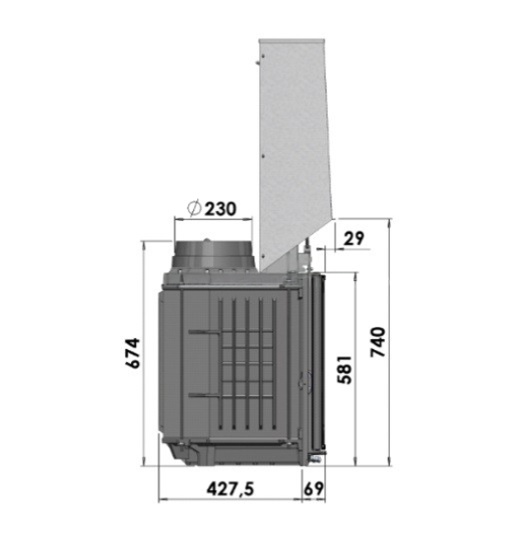 Каминная топка Chazelles C801RVE