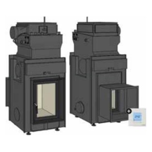 Каминная топка Brunner HKD 2.2 SK + EAS с прямым подключением (дополнительная дверь)