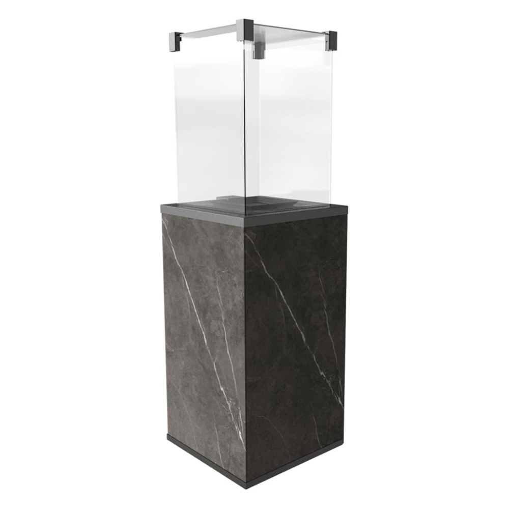 Газовый камин Kratki PATIO/M/G31/37MBAR/Q/N/P/G NATURALI PIETRA GREY с ручным управлением