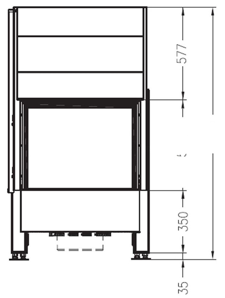 Каминная топка Palazzetti Sunny Fire 70 Front