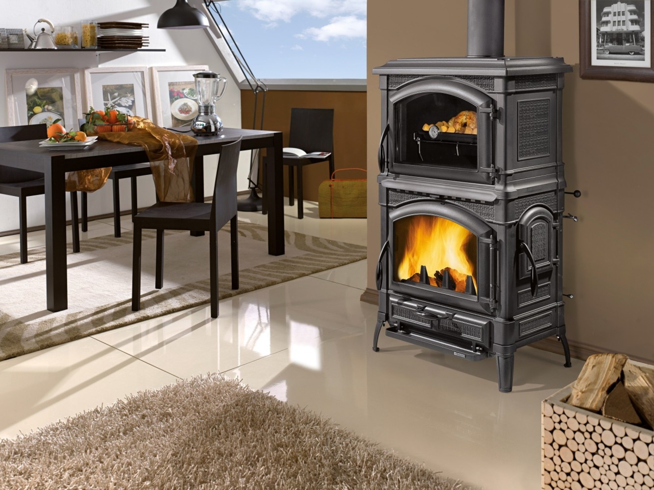 Отопительно-варочная печь La Nordica Isotta con Forno Evo