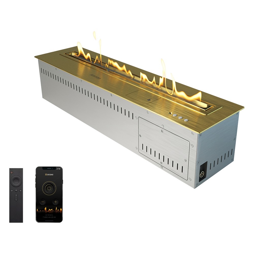 Автоматический биокамин Airtone Andalle Linear (Gold / Золото)