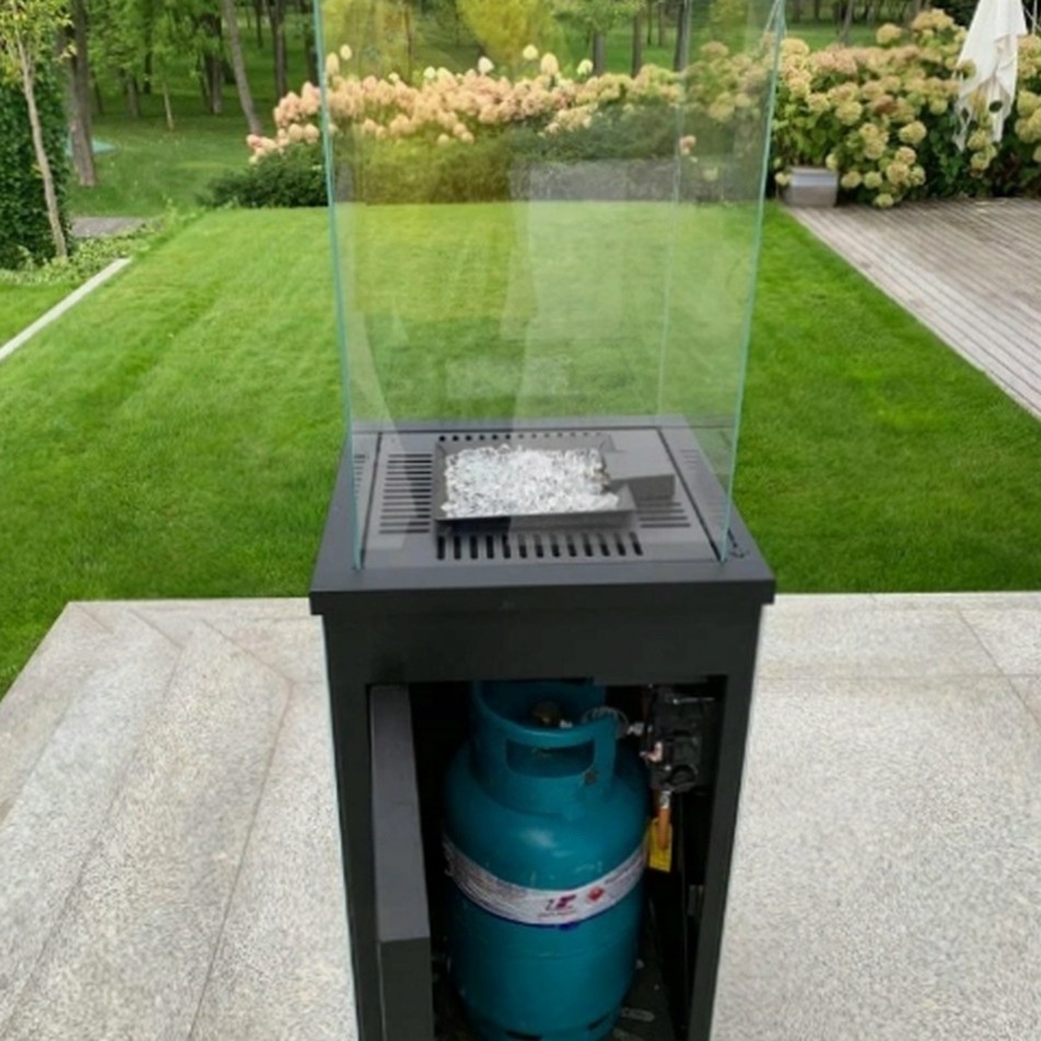 Газовый камин Kratki PATIO/MINI/M/G31/37MBAR/Q/N/P/G NATURALI PIETRA GREY с ручным управлением