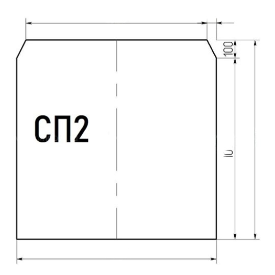 Стекло напольное LK СП-2 (под печь)