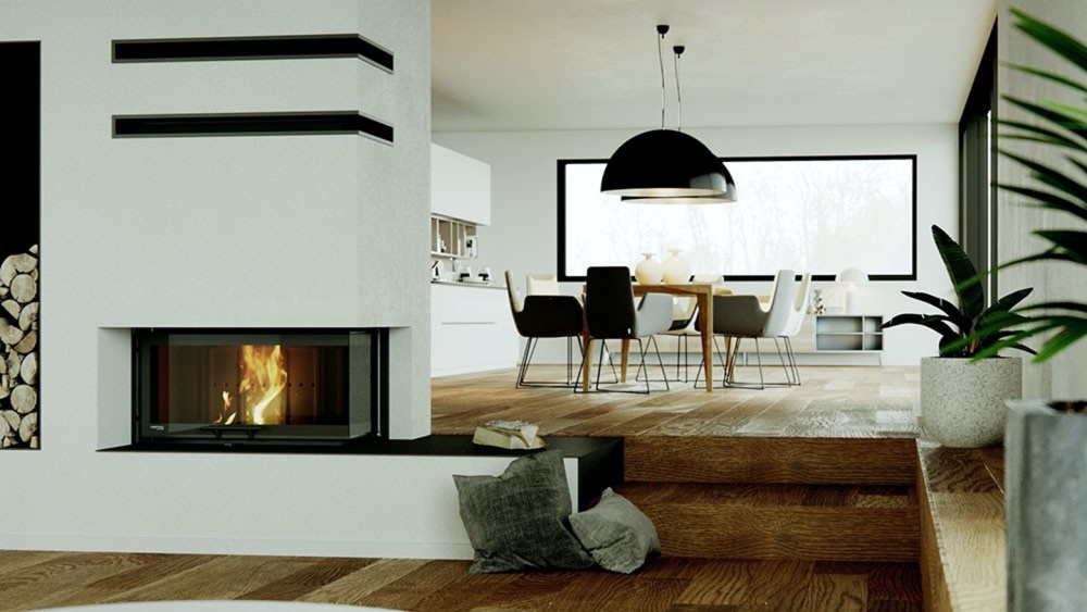 Каминная топка Defro Home Riva ME BL/BP G Short