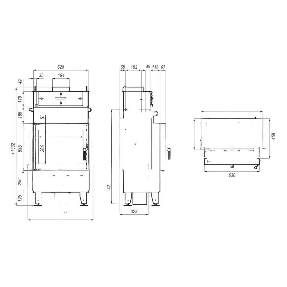 Каминная топка Defro Home Navi SM