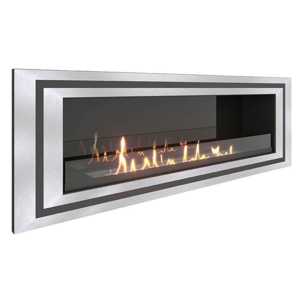 Встраиваемый биокамин SteelHeat LONG-D 1200 Small