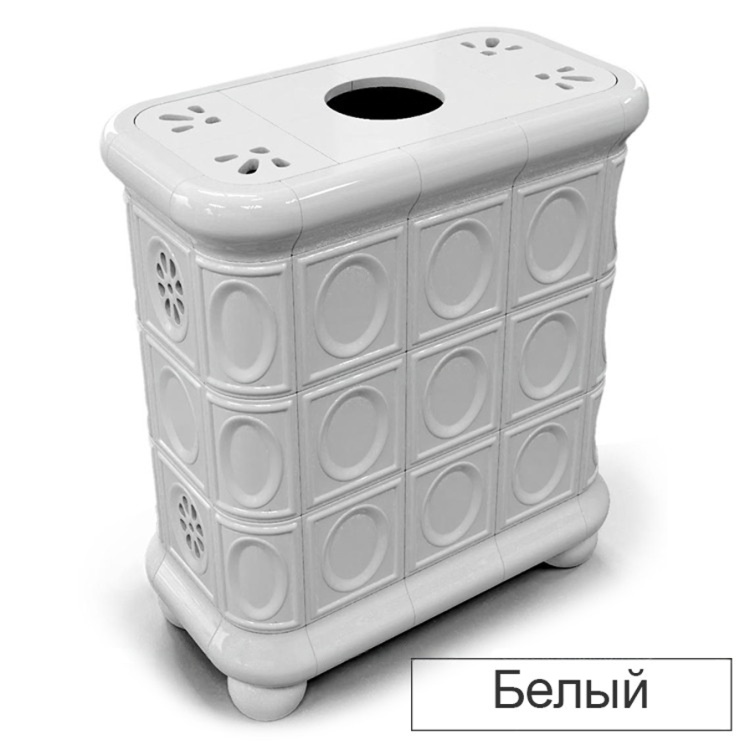 Изразцовая печь-камин КимрПечь Медальон центральная с топкой Chazelles D70