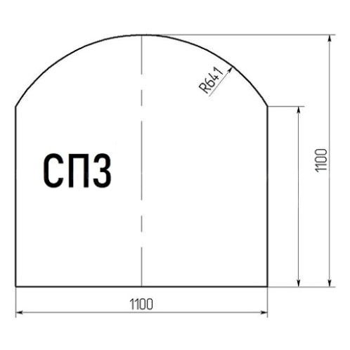 Стекло напольное LK СП-3 (под печь)