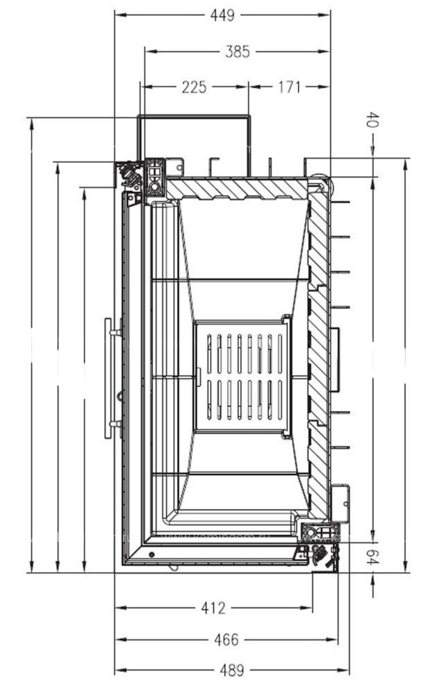 Каминная топка Palazzetti Sunny Fire 80 DX
