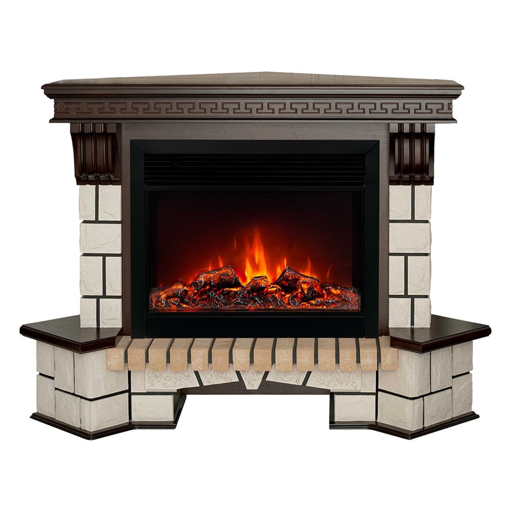 Каминокомплект RealFlame Stone Corner с очагом MoonBlaze Deluxe (угловой)